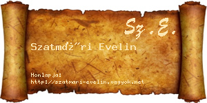 Szatmári Evelin névjegykártya